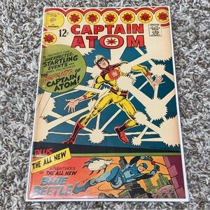 VINTAGE 1966 CAPTAIN ATOM Key 1st Blue Beetle Ted Kord Silver Age #83